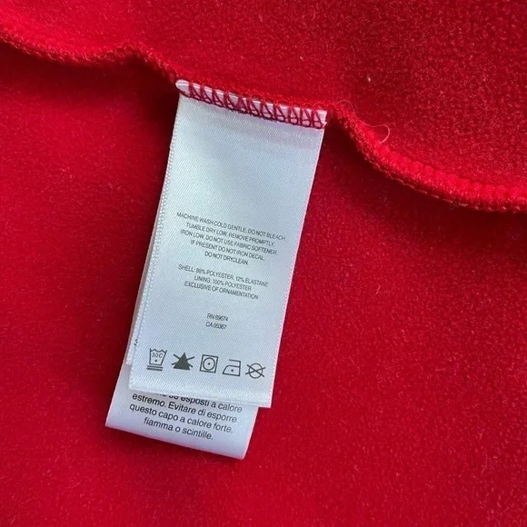 Mountain Hardware Polartec Power Stretch Fleece Full-Zip Jacket Red Size Small - Picture 7 of 10